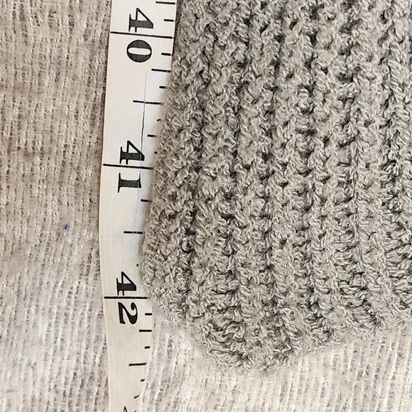 Hendi  Whimsy Y2K Long Cardigan Gray Ruffle Asymmetrical Size M/L Sweater - Picture 8 of 8